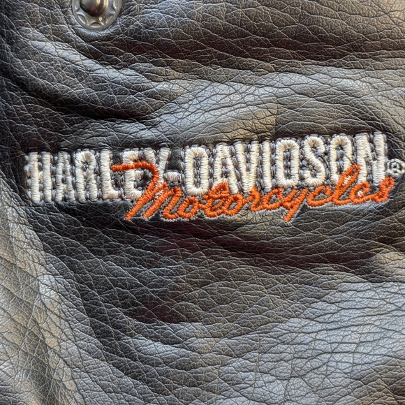 Harley Davidson Youth Jacket PU Size 4 Black Biker M-2 - Picture 2 of 16